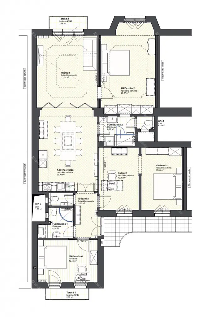 Kiadó albérlet 849000 Ft/hó áron: Budapest, I. kerület  Bem rakpart. Mérete: 125 nm, 4 szobás | Alberlet.hu - 6633541
