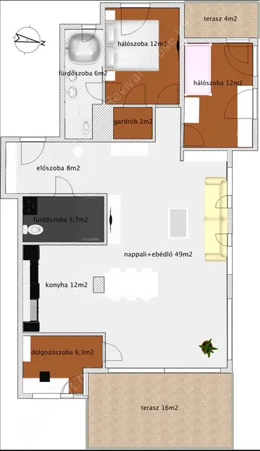 Kiadó albérlet 700000 Ft/hó áron: Budapest, II. kerület  Alsó zöldmáli út. Mérete: 113 nm, 4 szobás | Alberlet.hu - 6505192