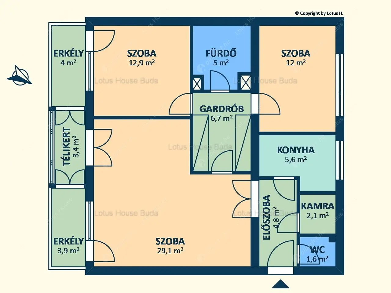 Kiadó albérlet 400000 Ft/hó áron: Budapest, II. kerület  Cseppkő utca. Mérete: 80 nm, 3 szobás | Alberlet.hu - 6571523