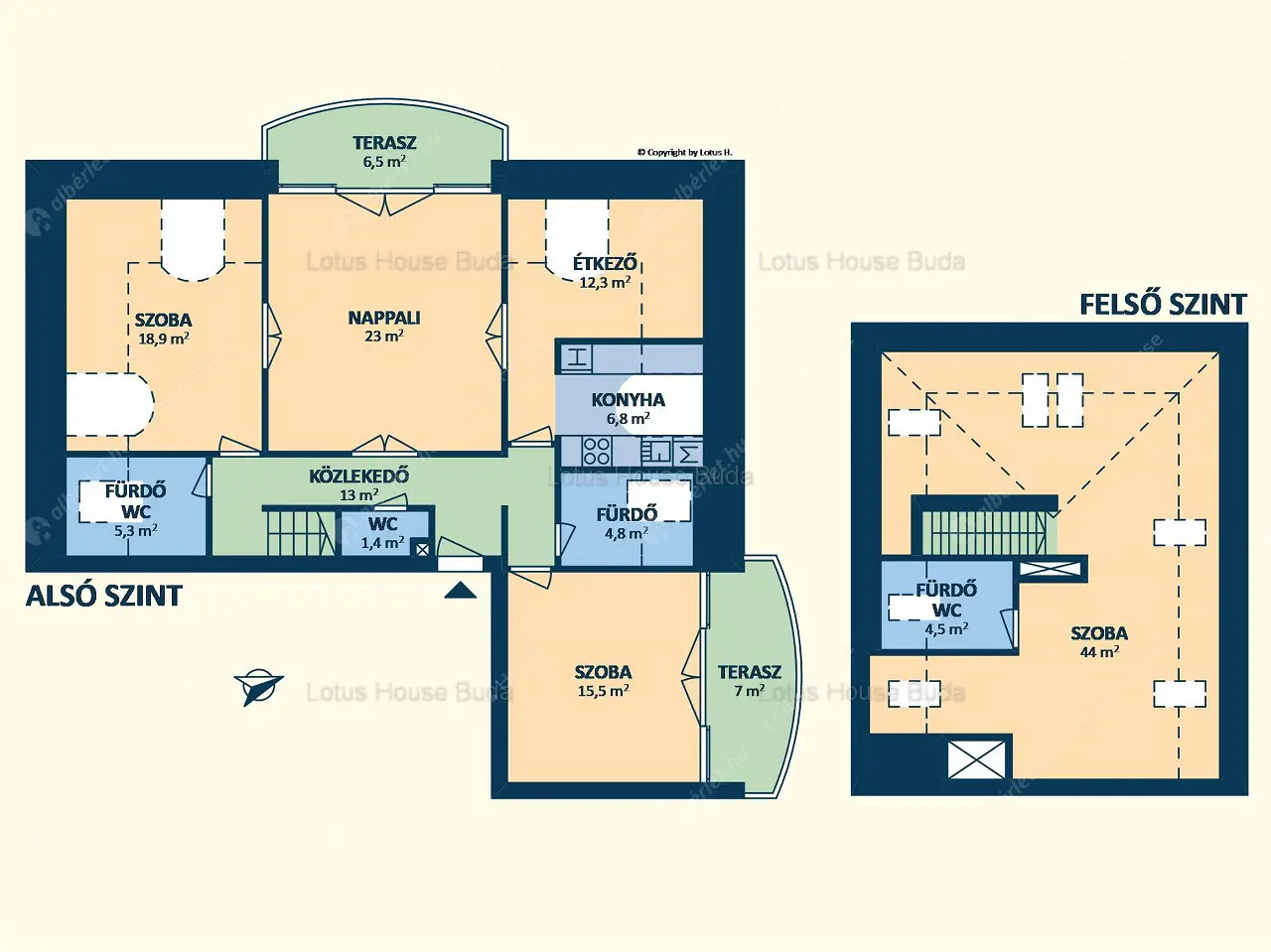 Kiadó albérlet 650000 Ft/hó áron: Budapest, II. kerület  Cserje utca. Mérete: 124 nm, 4 szobás | Alberlet.hu - 6458706