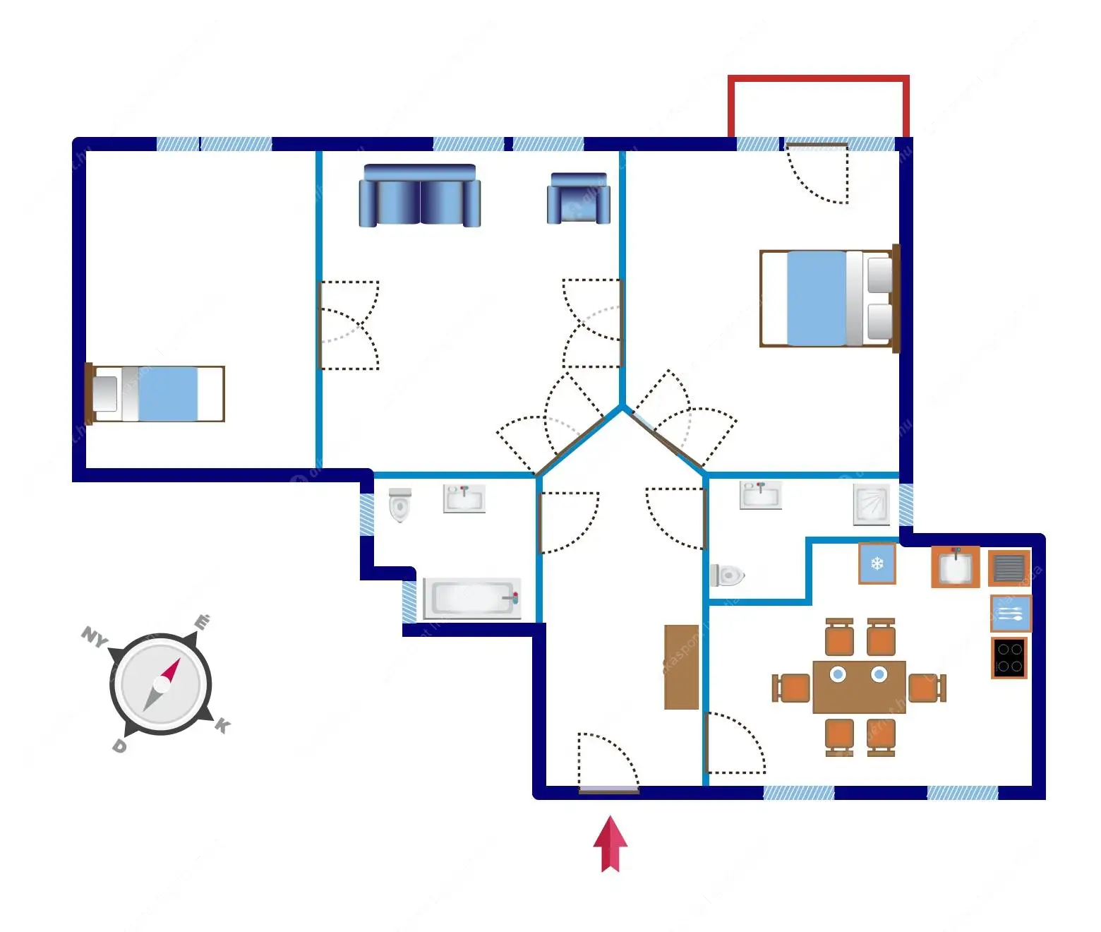 Kiadó albérlet 420000 Ft/hó áron: Budapest, II. kerület  Fény utca. Mérete: 102 nm, 3 szobás | Alberlet.hu - 6607850