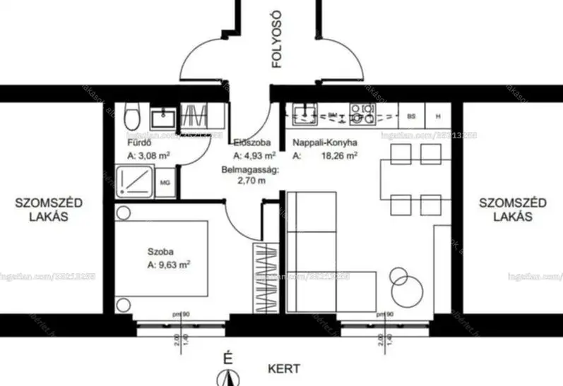 Kiadó albérlet 320000 Ft/hó áron: Budapest, II. kerület  Trombitás út. Mérete: 36 nm, 2 szobás | Alberlet.hu - 6654587
