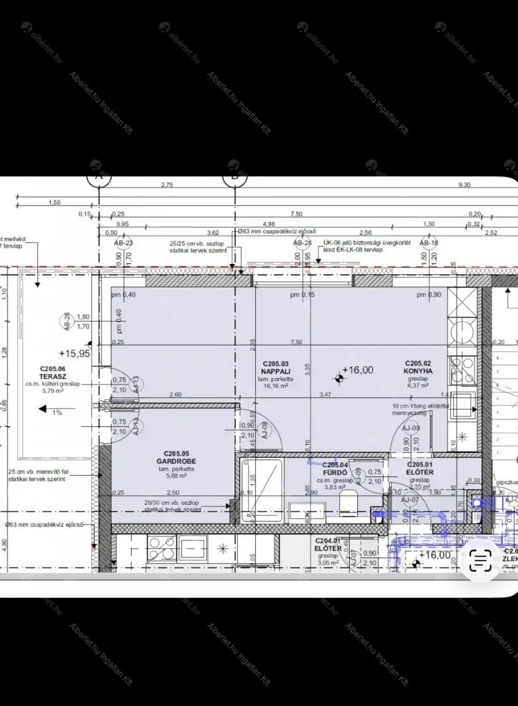 Kiadó albérlet 295000 Ft/hó áron: Budapest, III. kerület  Bécsi út. Mérete: 40 nm, 1 szobás | Alberlet.hu - 6690285