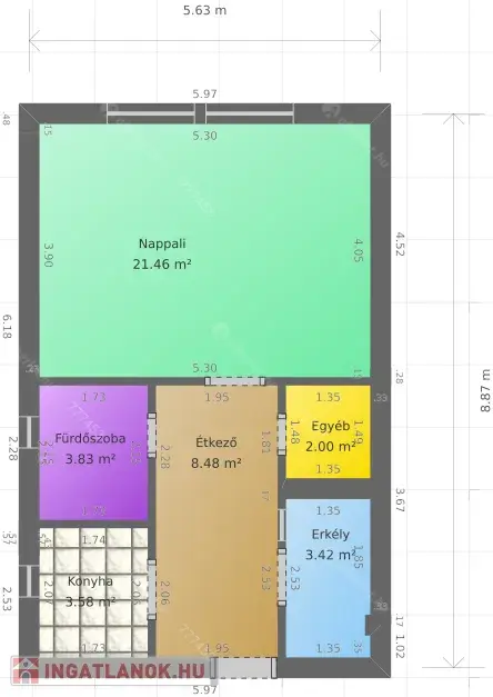 Kiadó albérlet 180000 Ft/hó áron: Budapest, III. kerület  Papírgyár utca. Mérete: 39 nm, 1 szobás | Alberlet.hu - 6704251