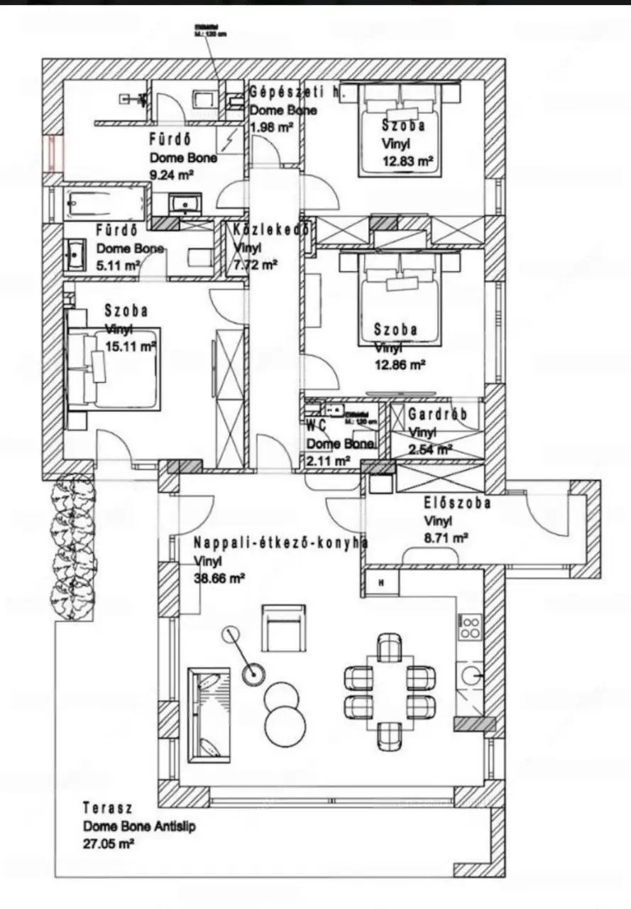 Kiadó albérlet 1280000 Ft/hó áron: Budapest, III. kerület  Perényi út. Mérete: 120 nm, 4 szobás | Alberlet.hu - 6505342