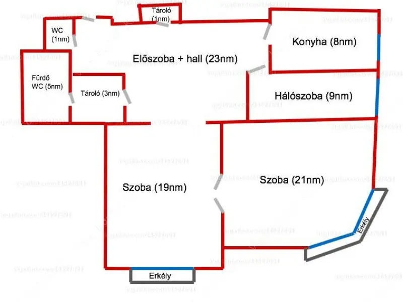 Kiadó albérlet 340000 Ft/hó áron: Budapest, IX. kerület  Közraktár utca. Mérete: 80 nm, 3 szobás | Alberlet.hu - 6386154