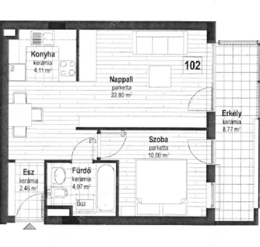 Kiadó albérlet 230000 Ft/hó áron: Budapest, IX. kerület  Likőr utca. Mérete: 47 nm, 2 szobás | Alberlet.hu - 6607079