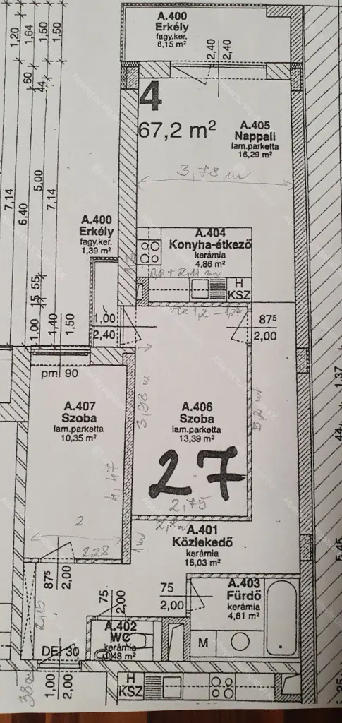 Kiadó albérlet 395000 Ft/hó áron: Budapest, IX. kerület  Márton utca. Mérete: 67 nm, 3 szobás | Alberlet.hu - 6708296