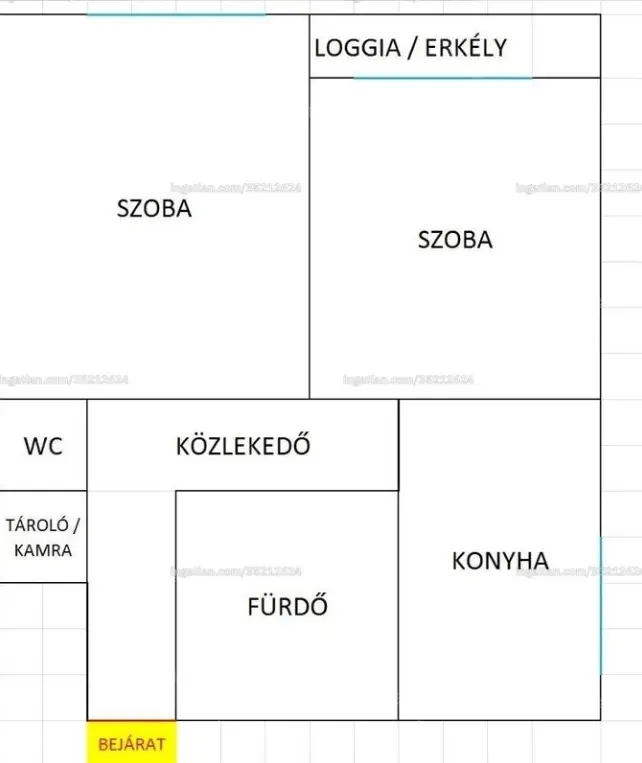 Kiadó albérlet 235000 Ft/hó áron: Budapest, IX. kerület  Üllői út. Mérete: 53 nm, 2 szobás | Alberlet.hu - 6644073