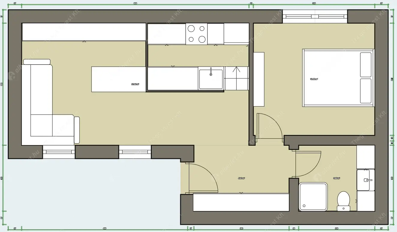 Kiadó albérlet 295000 Ft/hó áron: Budapest, V. kerület  Bihari János utca. Mérete: 40 nm, 2 szobás | Alberlet.hu - 6497835