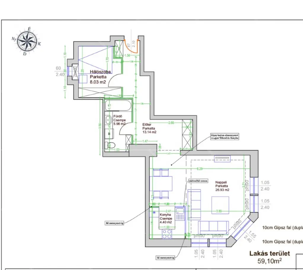 Kiadó albérlet 390000 Ft/hó áron: Budapest, V. kerület  Falk Miksa utca. Mérete: 59 nm, 2 szobás | Alberlet.hu - 6684699