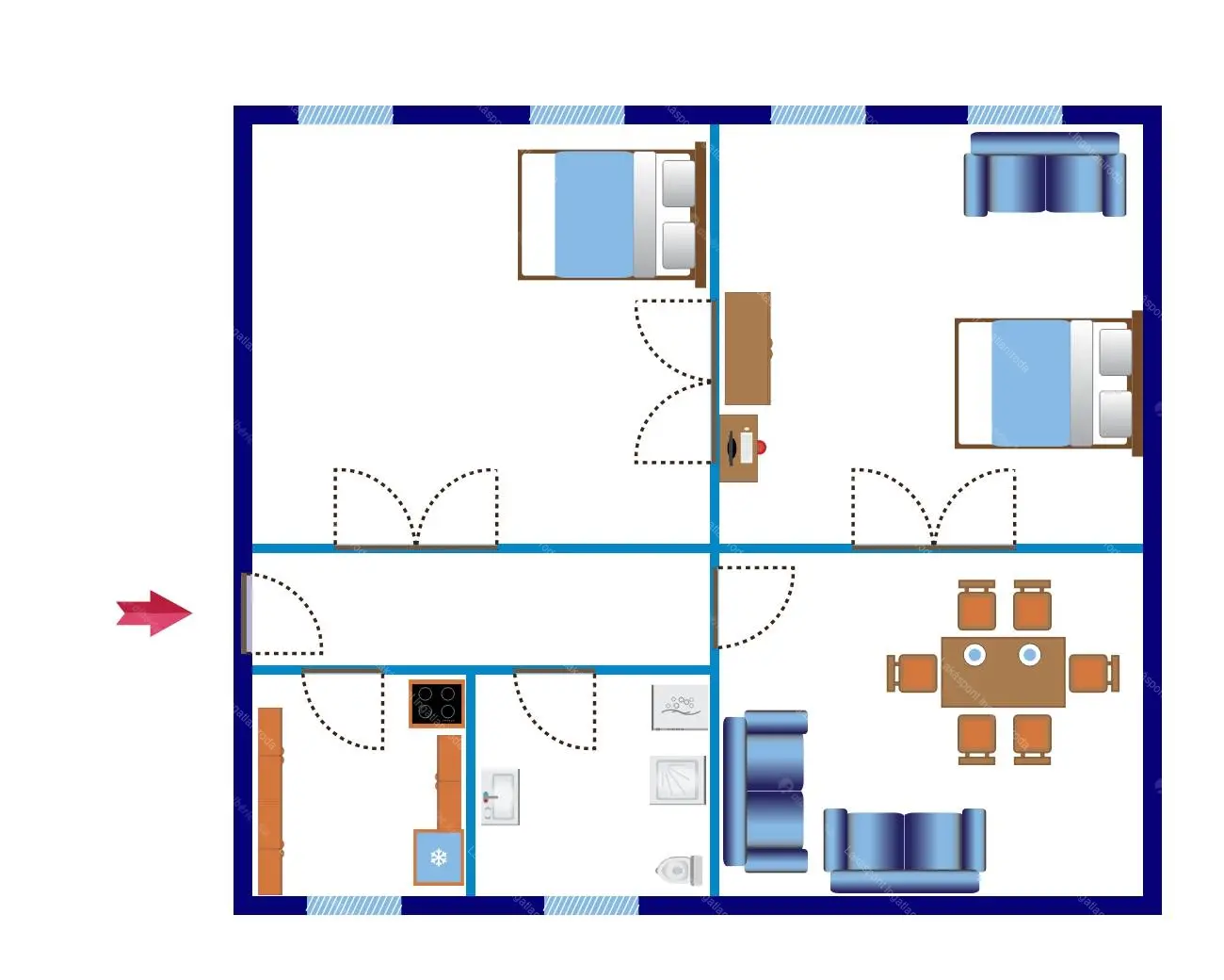 Kiadó albérlet 350000 Ft/hó áron: Budapest, V. kerület  Steindl Imre utca. Mérete: 92 nm, 3 szobás | Alberlet.hu - 6788246