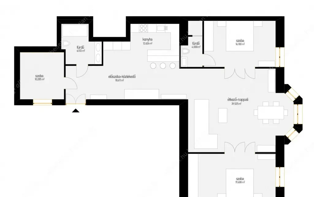 Kiadó albérlet 965000 Ft/hó áron: Budapest, V. kerület  Szent István körút. Mérete: 130 nm, 4 szobás | Alberlet.hu - 6623475