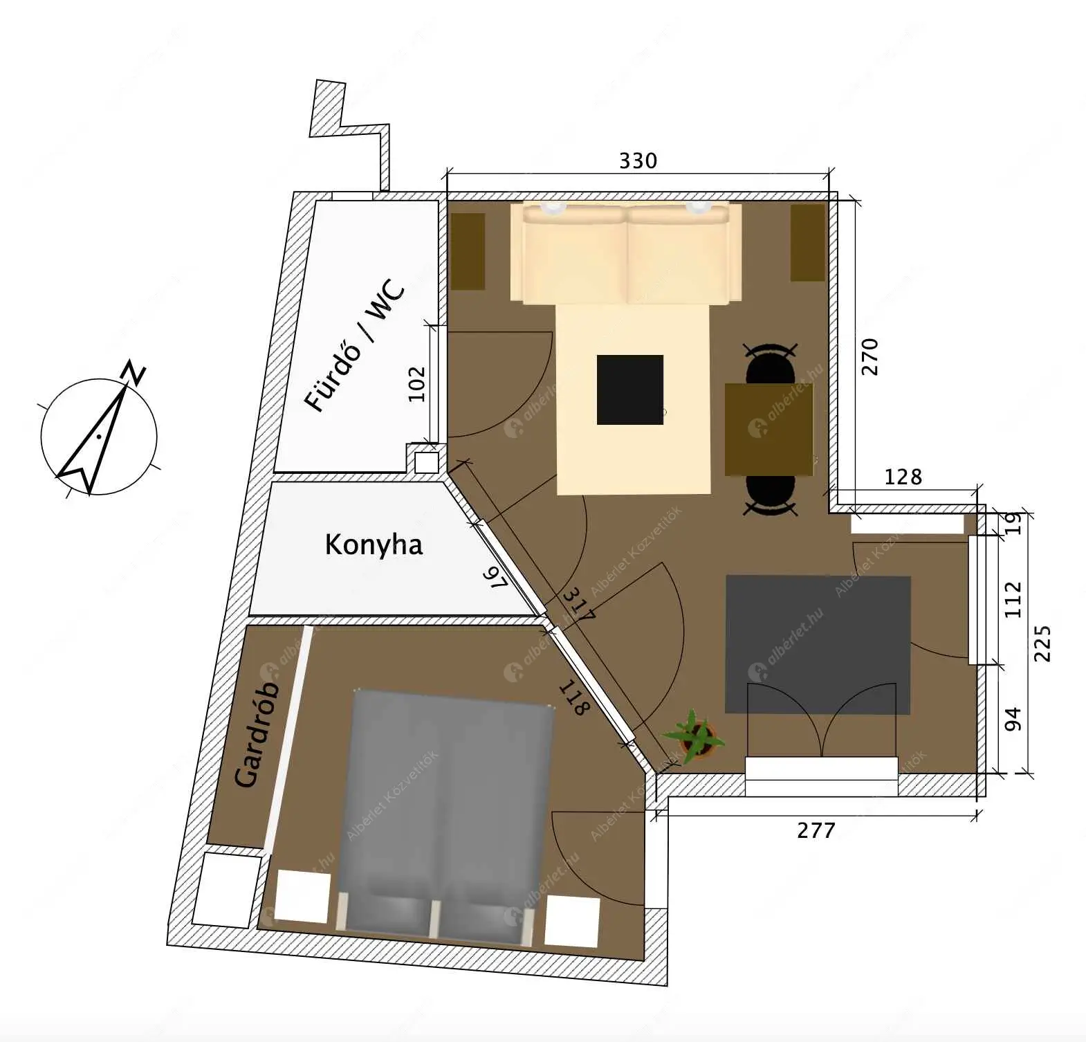Kiadó albérlet 230000 Ft/hó áron: Budapest, V. kerület  Szervita tér. Mérete: 32 nm, 1 szobás | Alberlet.hu - 6601444