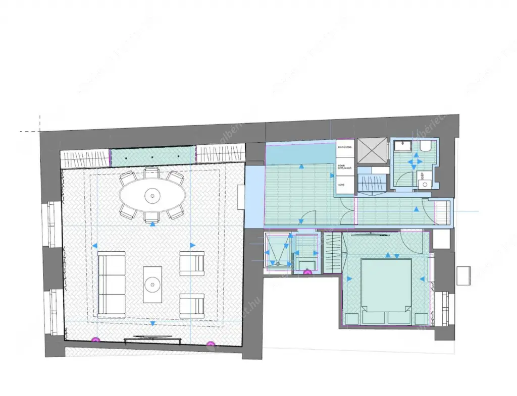 Kiadó albérlet 648000 Ft/hó áron: Budapest, V. kerület  Vörösmarty tér. Mérete: 69 nm, 2 szobás | Alberlet.hu - 6594069