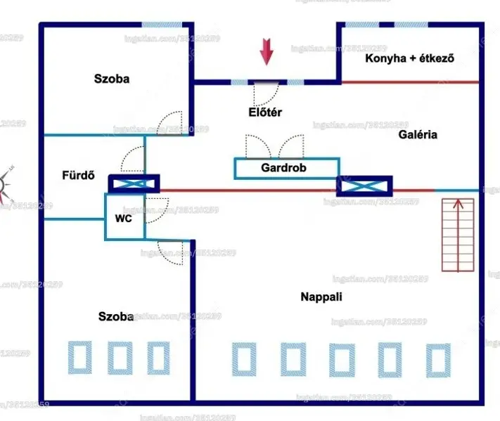 Kiadó albérlet 645000 Ft/hó áron: Budapest, VI. kerület  Ó utca. Mérete: 105 nm, 3 szobás | Alberlet.hu - 6626736