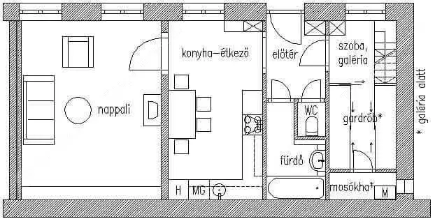 Kiadó albérlet 280000 Ft/hó áron: Budapest, VI. kerület  Szófia utca. Mérete: 57 nm, 2 szobás | Alberlet.hu - 6623013