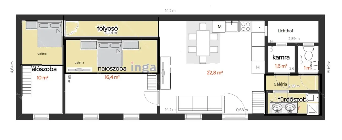 Kiadó albérlet 310000 Ft/hó áron: Budapest, VI. kerület  utca  . Mérete: 61 nm, 2 szobás | Alberlet.hu - 6698848