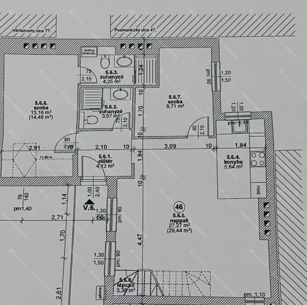 Kiadó albérlet 700000 Ft/hó áron: Budapest, VI. kerület  Vörösmarty utca. Mérete: 73 nm, 3 szobás | Alberlet.hu - 6677333