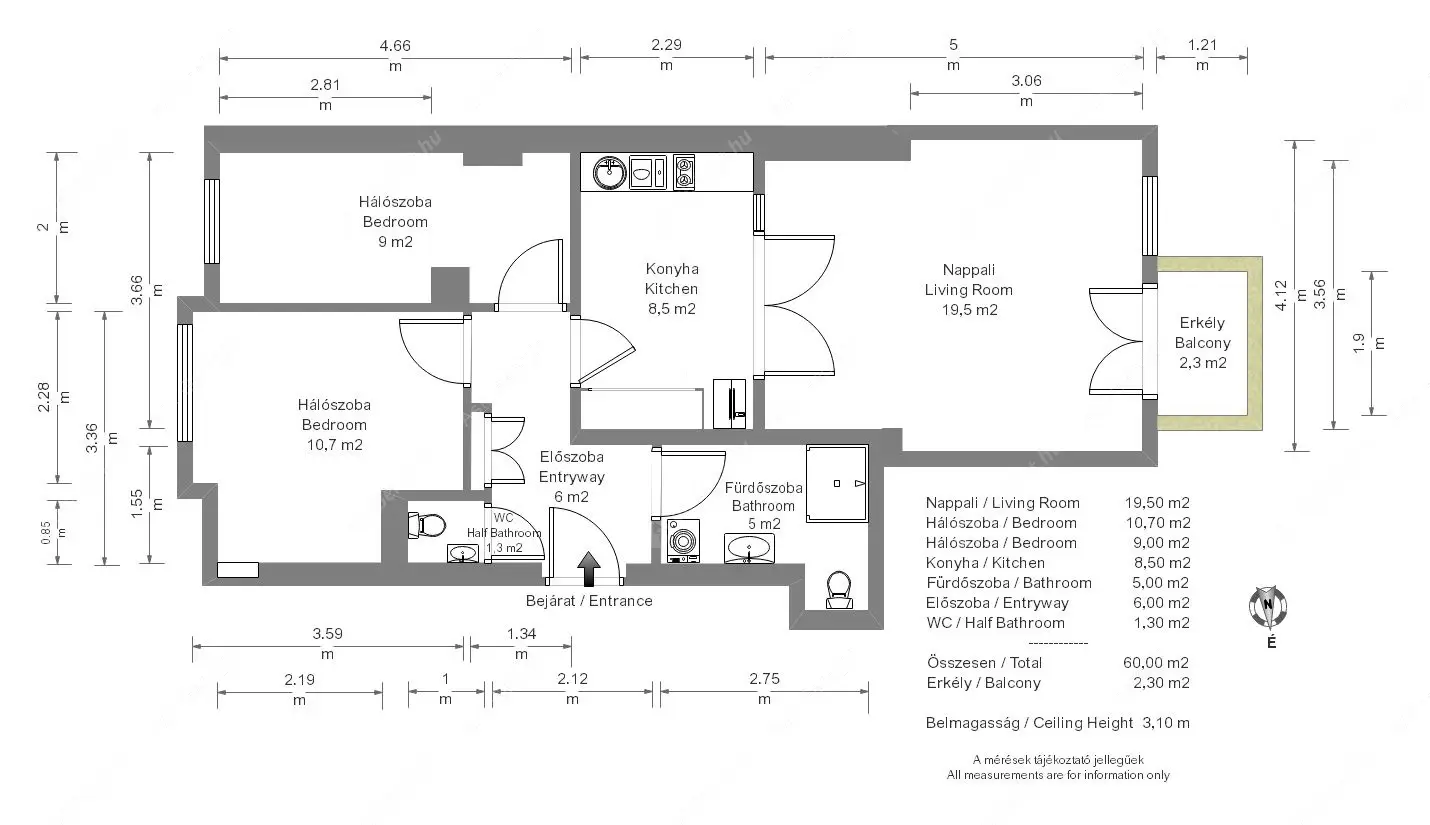 Kiadó albérlet 300000 Ft/hó áron: Budapest, VII. kerület  Barát utca. Mérete: 60 nm, 3 szobás | Alberlet.hu - 6187336