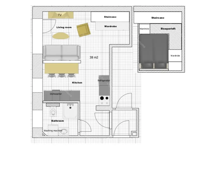 Kiadó albérlet 280000 Ft/hó áron: Budapest, VII. kerület  Barcsay utca. Mérete: 39 nm, 1 szobás | Alberlet.hu - 6705730