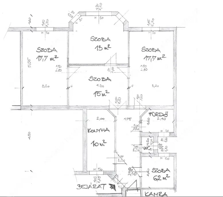 Kiadó albérlet 410000 Ft/hó áron: Budapest, VII. kerület  István utca. Mérete: 94 nm, 4 szobás | Alberlet.hu - 6586971