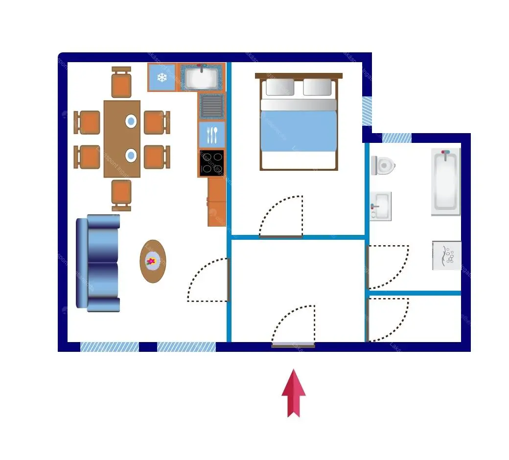 Kiadó albérlet 255000 Ft/hó áron: Budapest, VII. kerület  Király utca. Mérete: 43 nm, 2 szobás | Alberlet.hu - 6694404