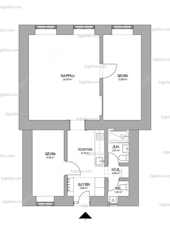 Kiadó albérlet 390000 Ft/hó áron: Budapest, VII. kerület  Király utca. Mérete: 61 nm, 3 szobás | Alberlet.hu - 6630437