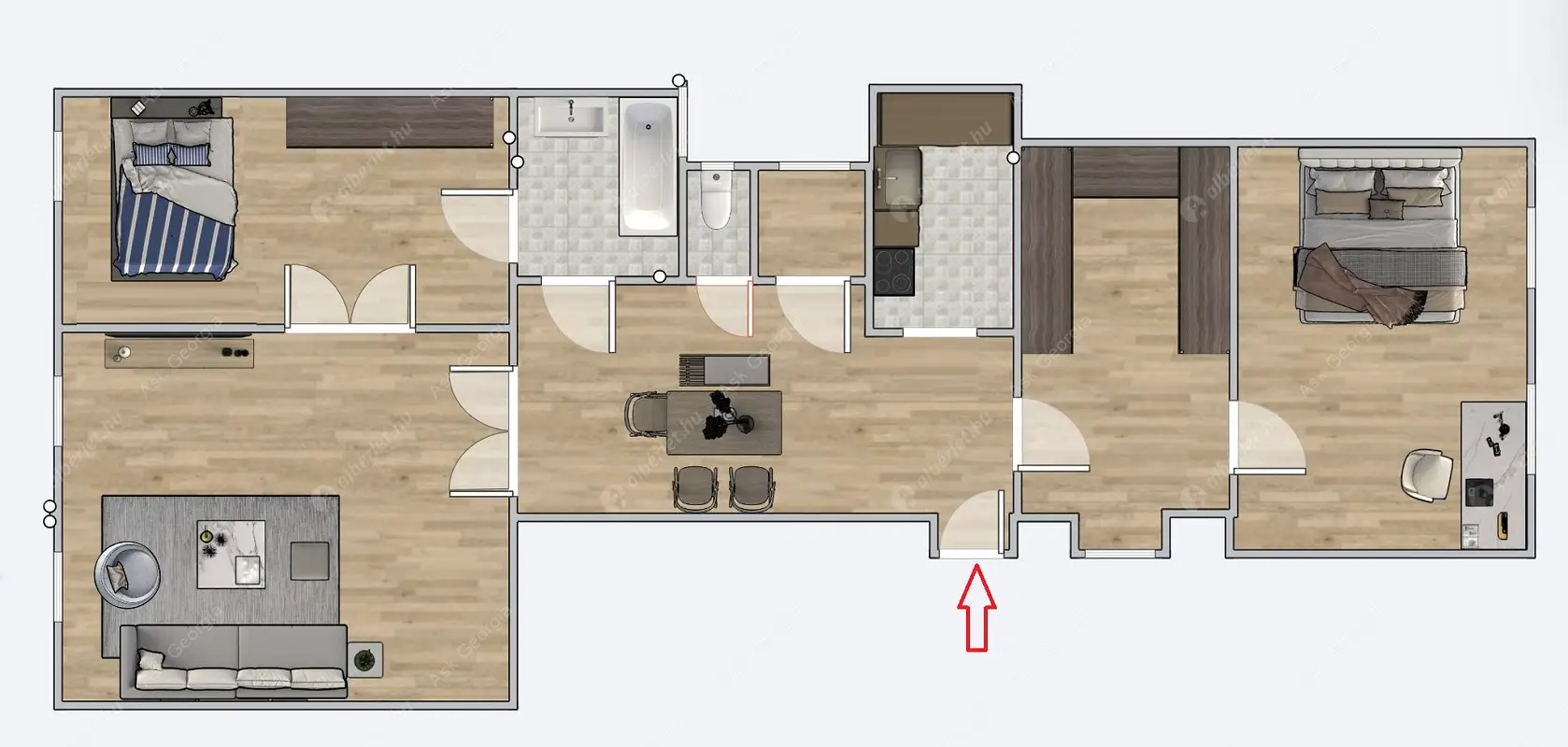 Kiadó albérlet 320000 Ft/hó áron: Budapest, VII. kerület  Marek József utca. Mérete: 100 nm, 3 szobás | Alberlet.hu - 6627343