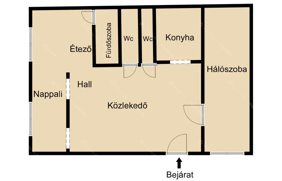 Kiadó albérlet 250000 Ft/hó áron: Budapest, VII. kerület  Péterfy Sándor utca. Mérete: 69 nm, 2 szobás | Alberlet.hu - 6641917