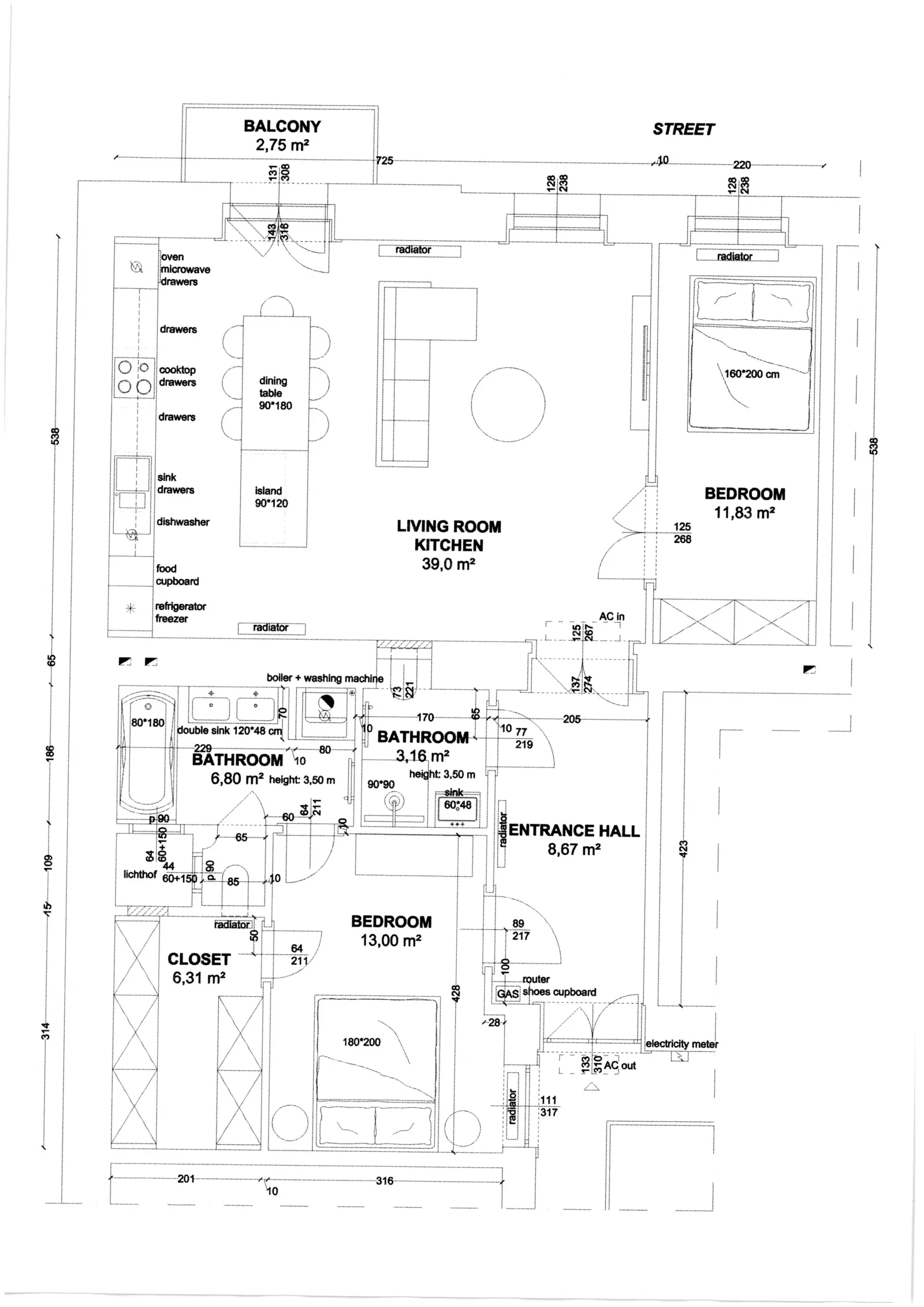 Kiadó albérlet 390000 Ft/hó áron: Budapest, VII. kerület  Péterfy Sándor utca. Mérete: 89 nm, 3 szobás | Alberlet.hu - 6666369