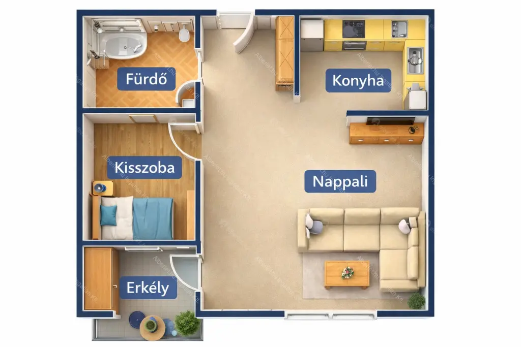 Kiadó albérlet 200000 Ft/hó áron: Budapest, VIII. kerület  Hock János utca. Mérete: 39 nm, 1 szobás | Alberlet.hu - 6666840