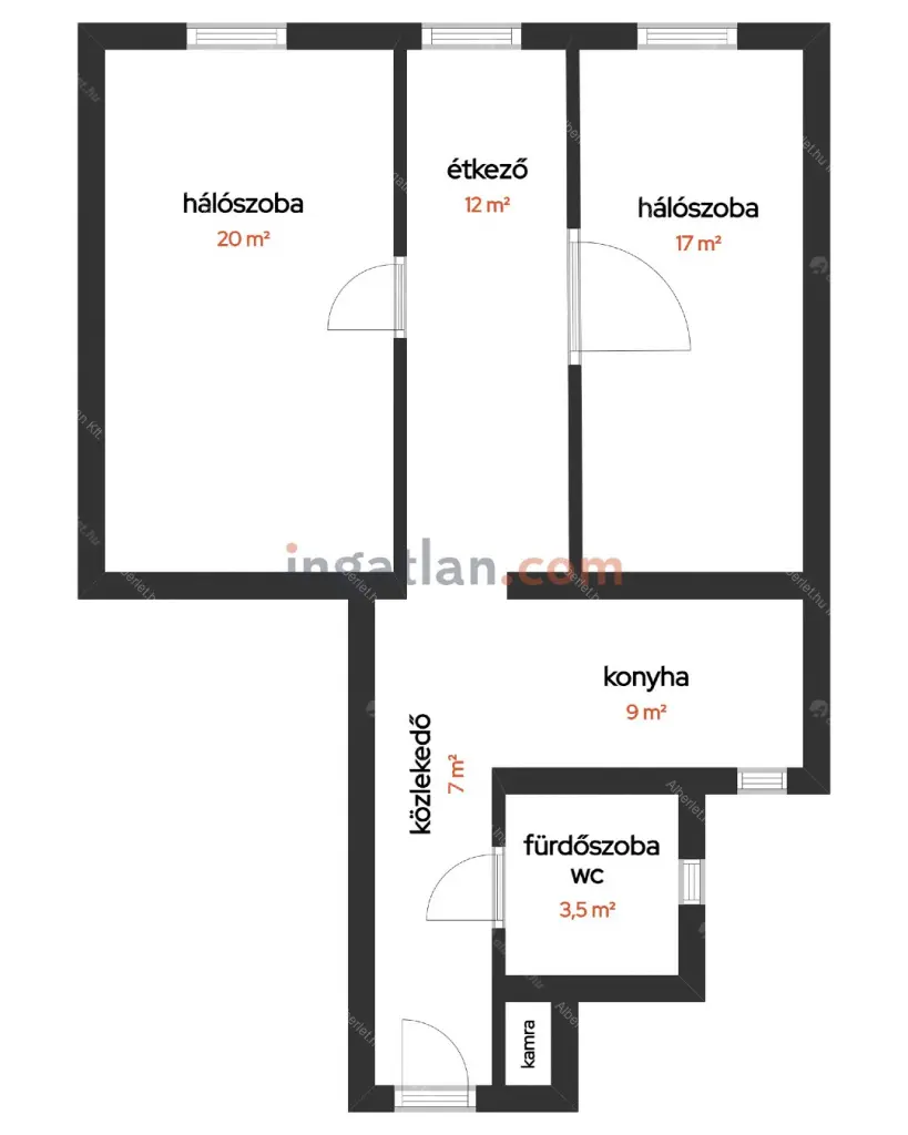 Kiadó albérlet 330000 Ft/hó áron: Budapest, VIII. kerület  Kiss József utca. Mérete: 70 nm, 3 szobás | Alberlet.hu - 6656300