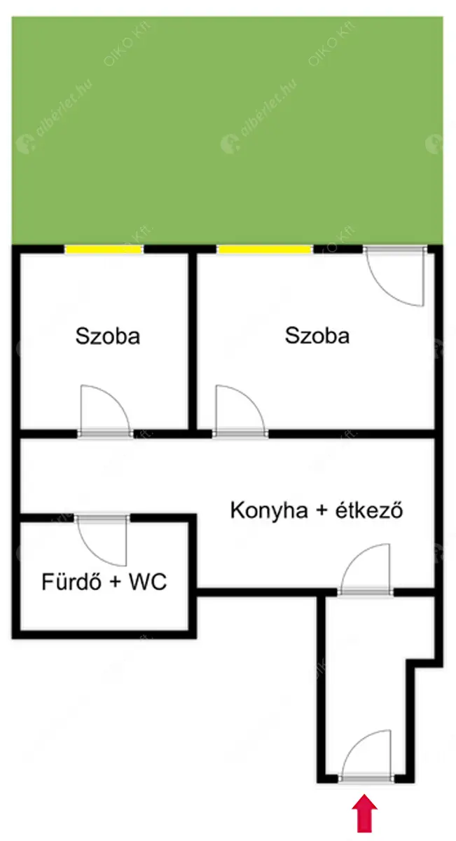 Kiadó albérlet 250000 Ft/hó áron: Budapest, VIII. kerület  Korányi Sándor utca. Mérete: 58 nm, 2 szobás | Alberlet.hu - 6581611