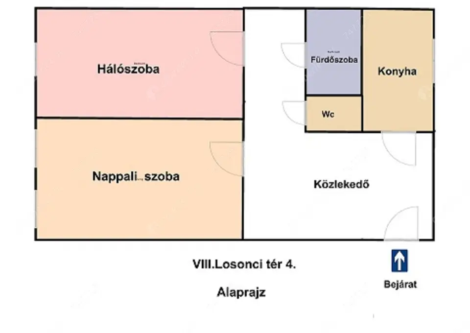 Kiadó albérlet 195000 Ft/hó áron: Budapest, VIII. kerület  Losonci tér  . Mérete: 51 nm, 2 szobás | Alberlet.hu - 6339186