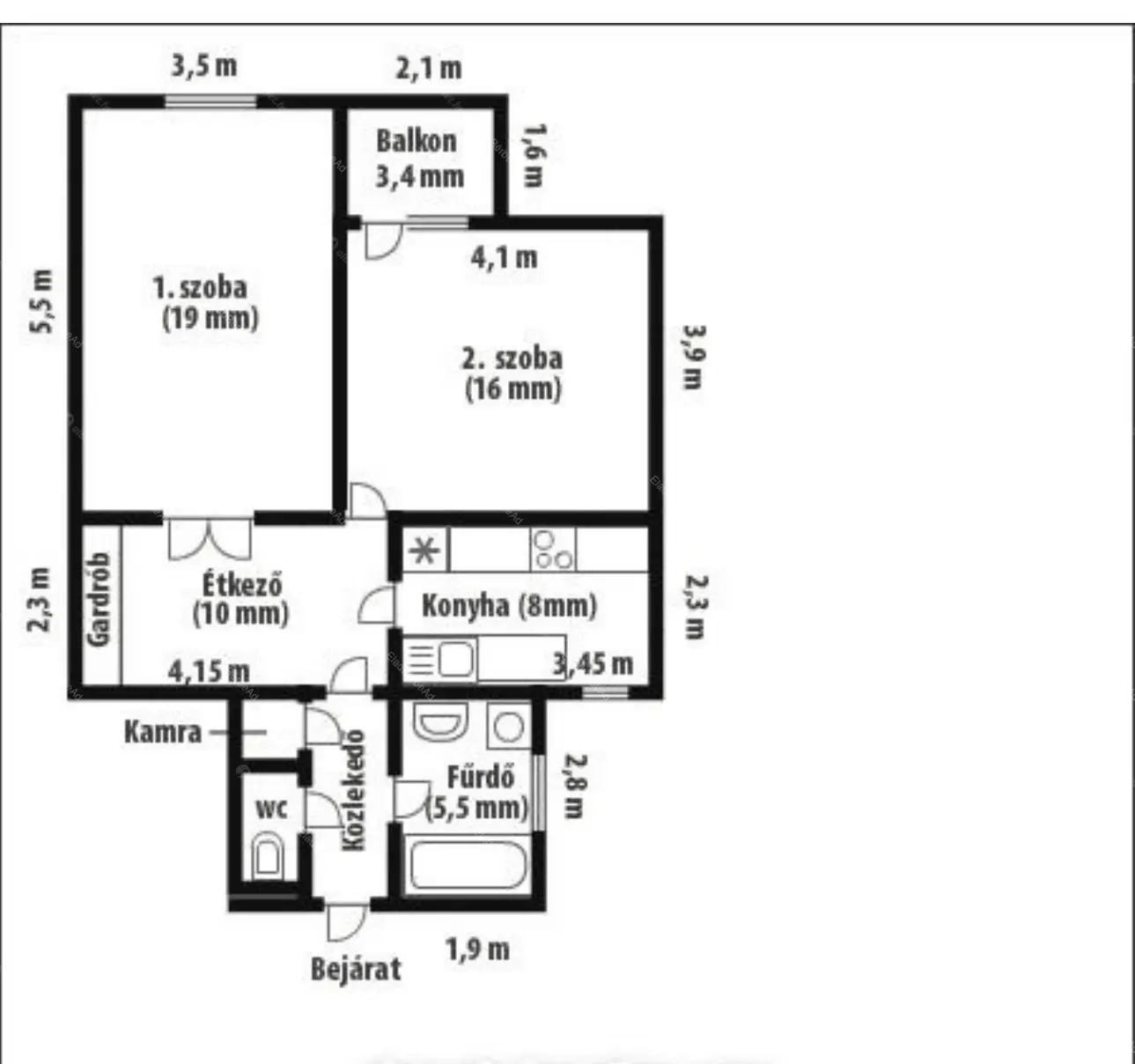 Kiadó albérlet 360000 Ft/hó áron: Budapest, VIII. kerület  Mária utca. Mérete: 65 nm, 2 szobás | Alberlet.hu - 6691646