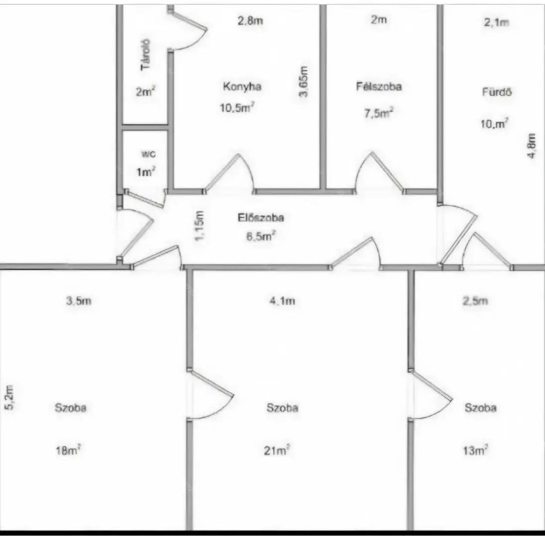 Kiadó albérlet 343000 Ft/hó áron: Budapest, VIII. kerület  Rozgonyi utca. Mérete: 90 nm, 4 szobás | Alberlet.hu - 6634466