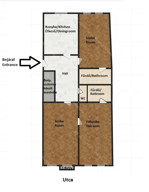 Kiadó albérlet 370000 Ft/hó áron: Budapest, XI. kerület  Lágymányosi utca. Mérete: 72 nm, 3 szobás | Alberlet.hu - 6682987
