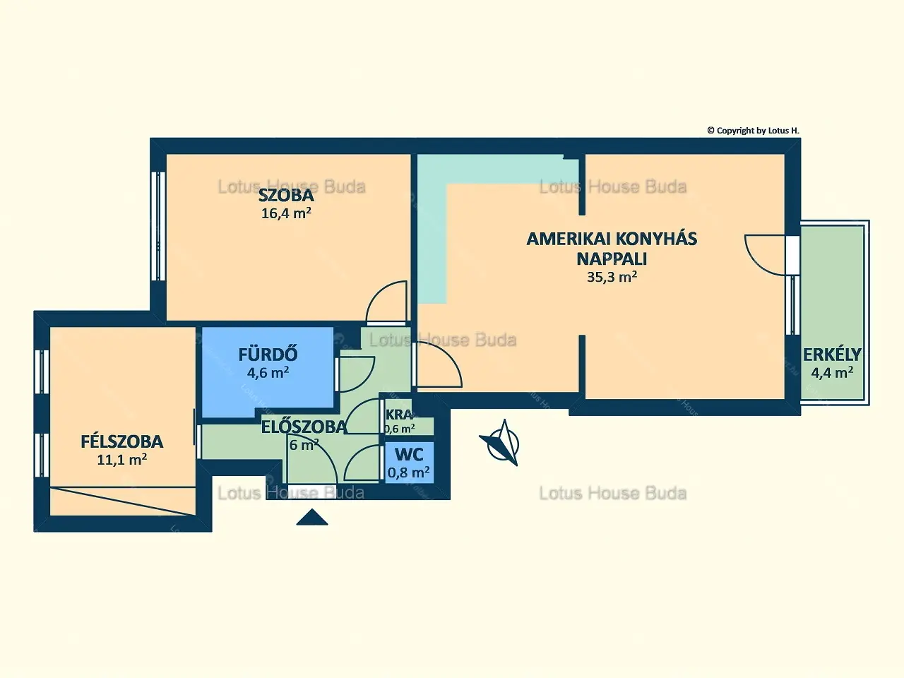 Kiadó albérlet 350000 Ft/hó áron: Budapest, XII. kerület  Kék Golyó utca. Mérete: 78 nm, 3 szobás | Alberlet.hu - 6683411