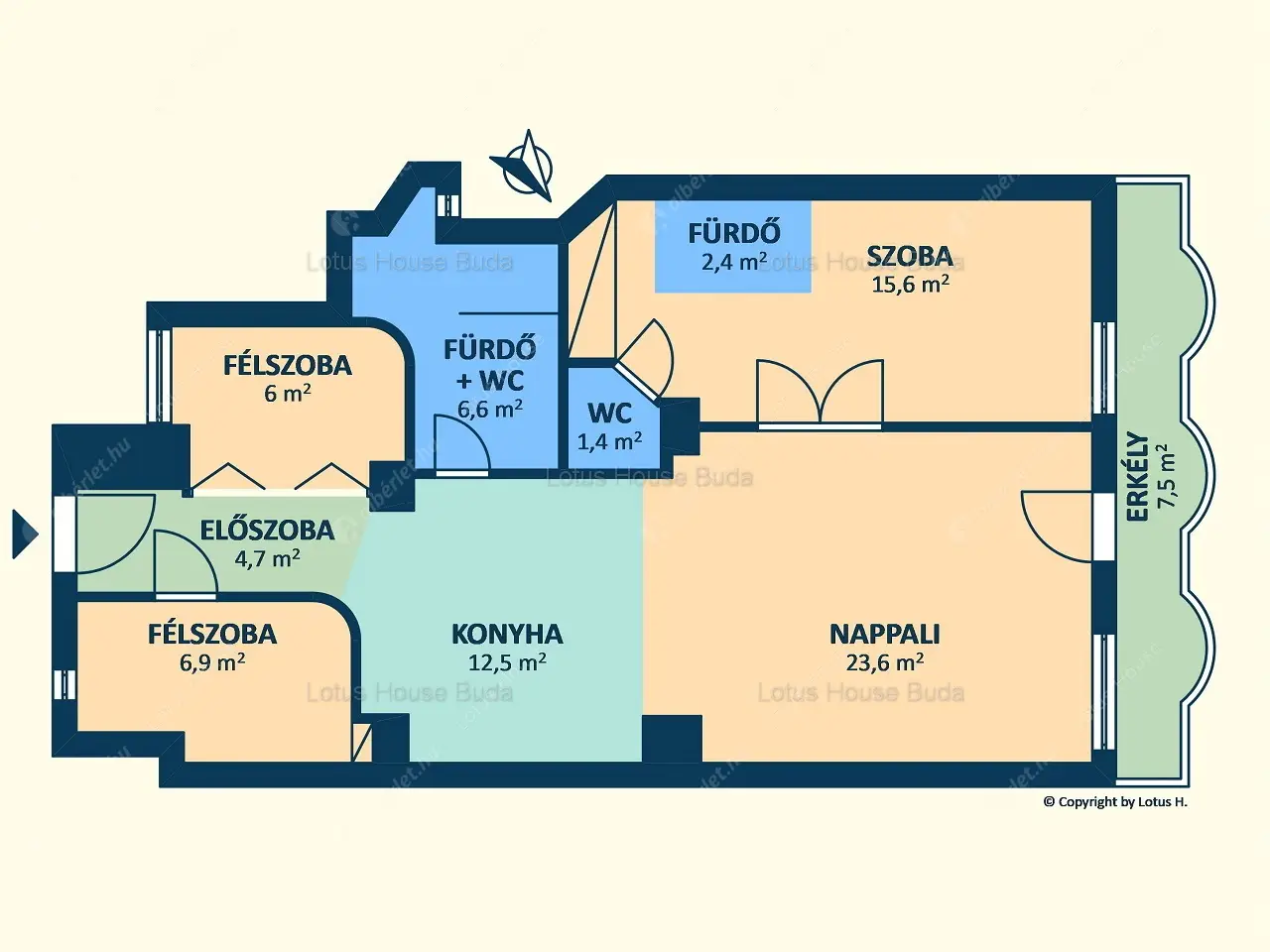 Kiadó albérlet 500000 Ft/hó áron: Budapest, XII. kerület  Németvölgyi út. Mérete: 90 nm, 2 szobás | Alberlet.hu - 6481272