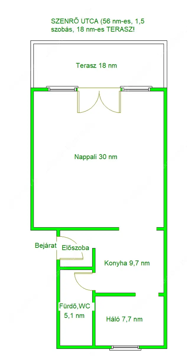 Kiadó albérlet 290000 Ft/hó áron: Budapest, XII. kerület  Szendrő utca. Mérete: 56 nm, 1 szobás | Alberlet.hu - 6546817