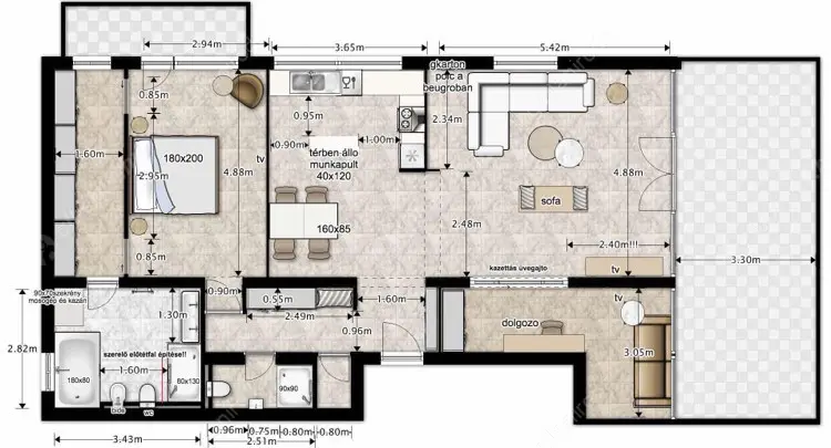 Kiadó albérlet 776000 Ft/hó áron: Budapest, XII. kerület  zugligeti út. Mérete: 128 nm, 2 szobás | Alberlet.hu - 6409877