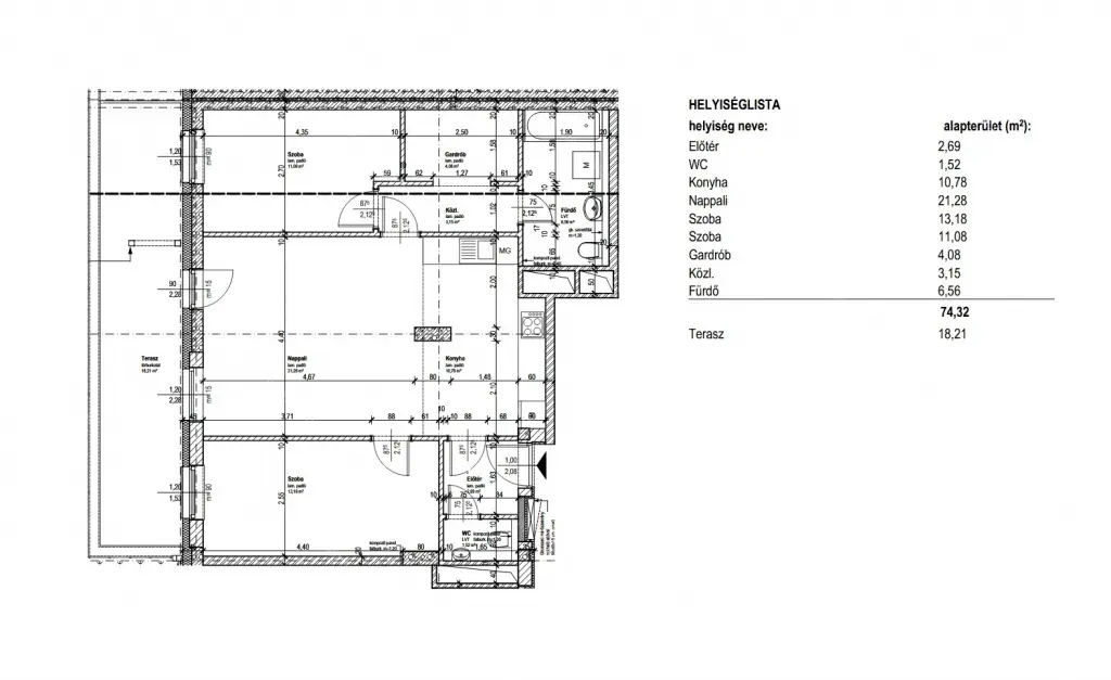 Kiadó albérlet 455000 Ft/hó áron: Budapest, XIII. kerület  Röppentyű utca. Mérete: 77 nm, 3 szobás | Alberlet.hu - 6667105