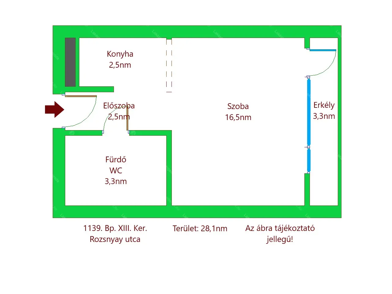 Kiadó albérlet 230000 Ft/hó áron: Budapest, XIII. kerület  Rozsnyay utca. Mérete: 30 nm, 1 szobás | Alberlet.hu - 6697571