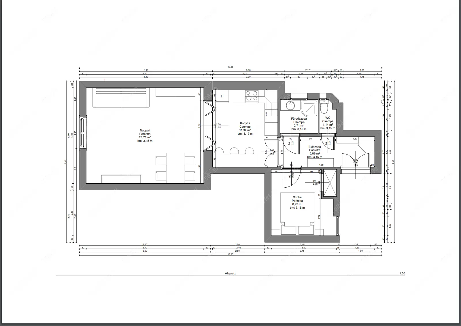 Kiadó albérlet 280000 Ft/hó áron: Budapest, XIII. kerület  Tátra utca. Mérete: 55 nm, 2 szobás | Alberlet.hu - 6381066