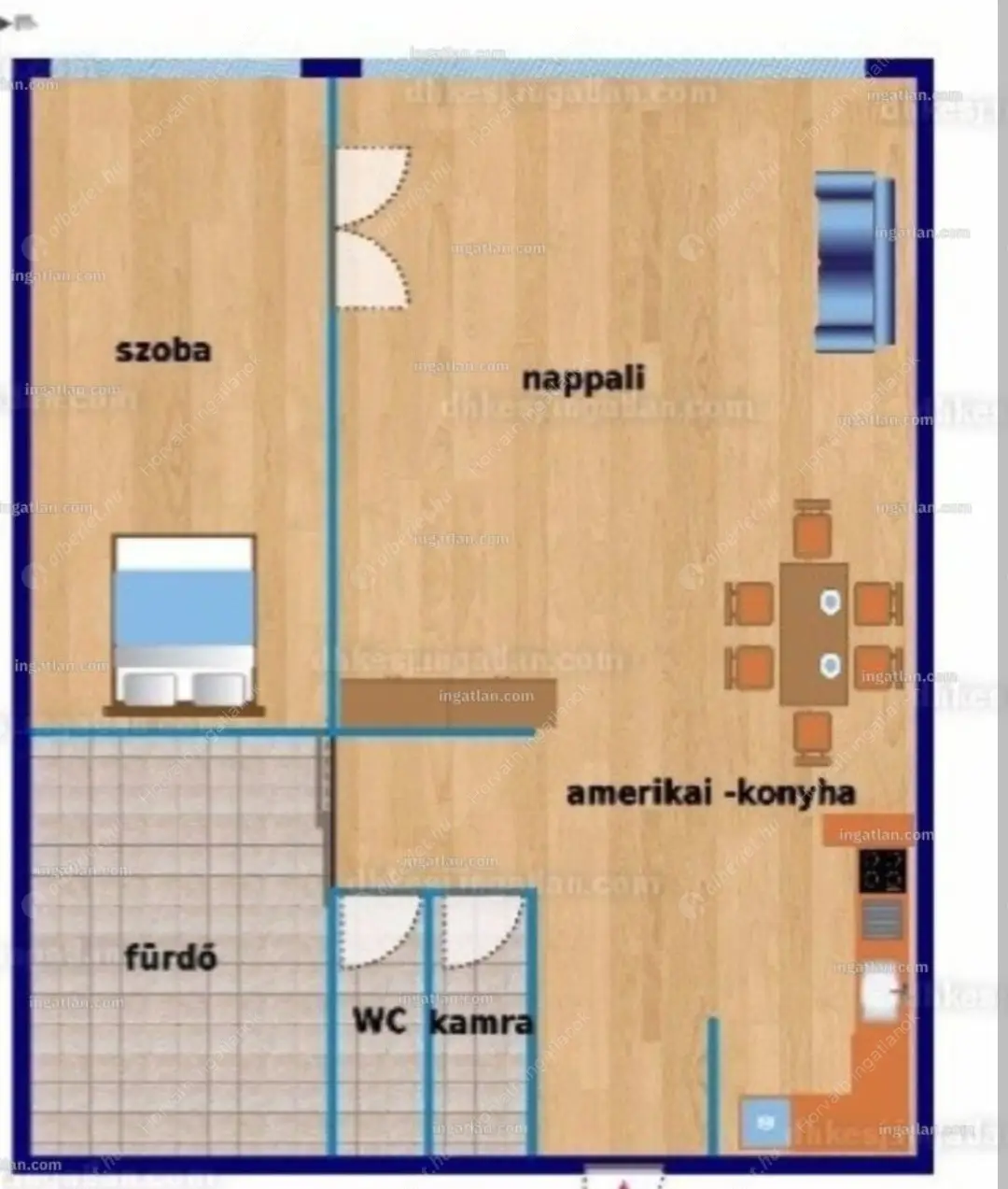 Kiadó albérlet 250000 Ft/hó áron: Budapest, XIII. kerület  Váci út. Mérete: 42 nm, 1 szobás | Alberlet.hu - 6610028