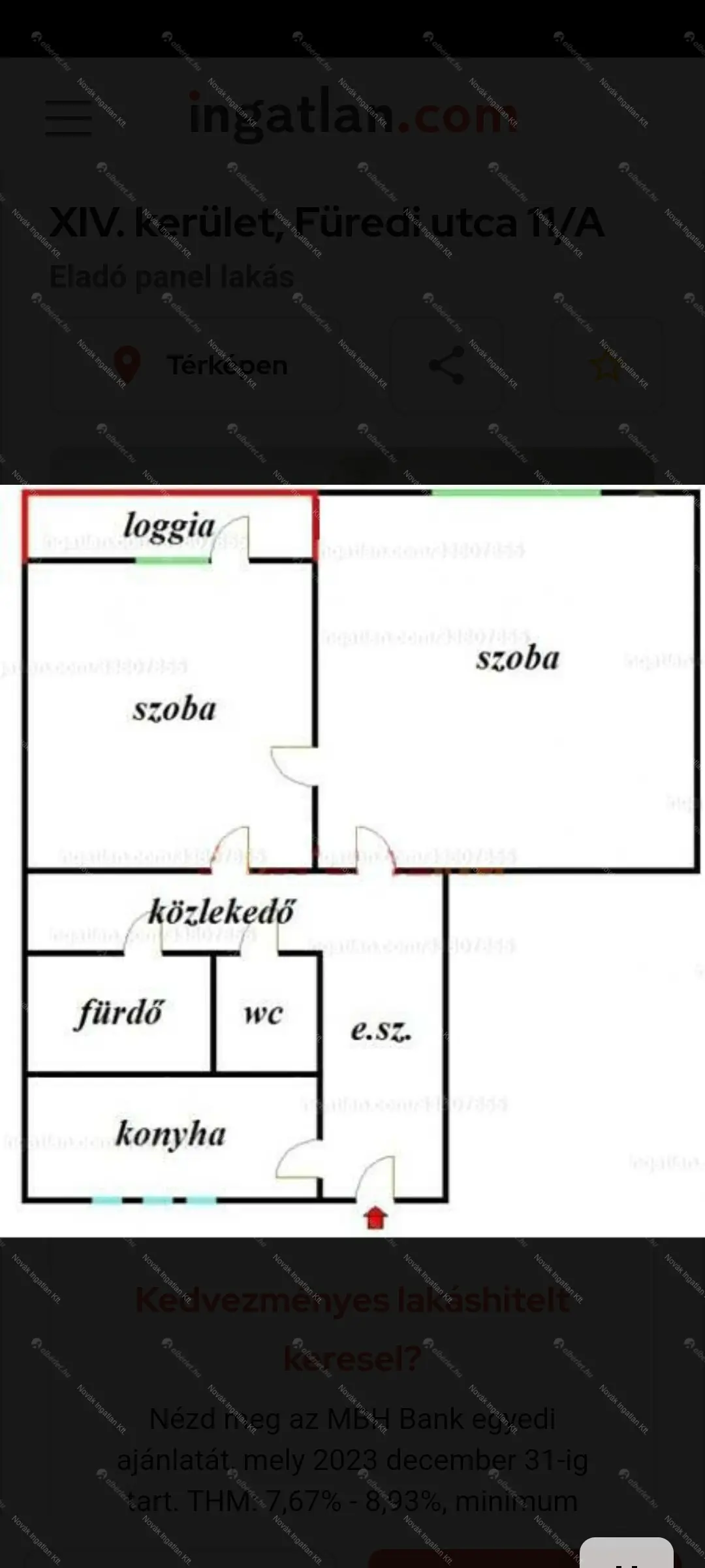 Kiadó albérlet 240000 Ft/hó áron: Budapest, XIV. kerület  Ond vezér útja. Mérete: 50 nm, 2 szobás | Alberlet.hu - 6665772