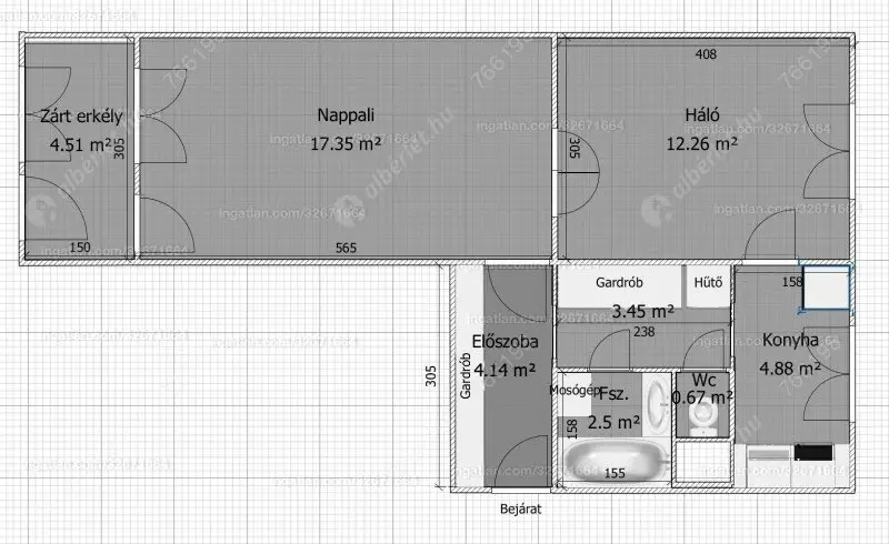 Kiadó albérlet 230000 Ft/hó áron: Budapest, XIV. kerület  Ormánság utca. Mérete: 50 nm, 2 szobás | Alberlet.hu - 6506946