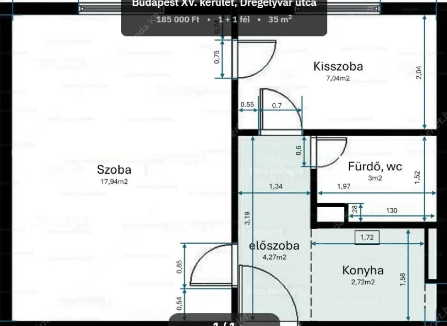 Kiadó albérlet 185000 Ft/hó áron: Budapest, XV. kerület  Drégelyvár utca. Mérete: 35 nm, 1 szobás | Alberlet.hu - 6580657