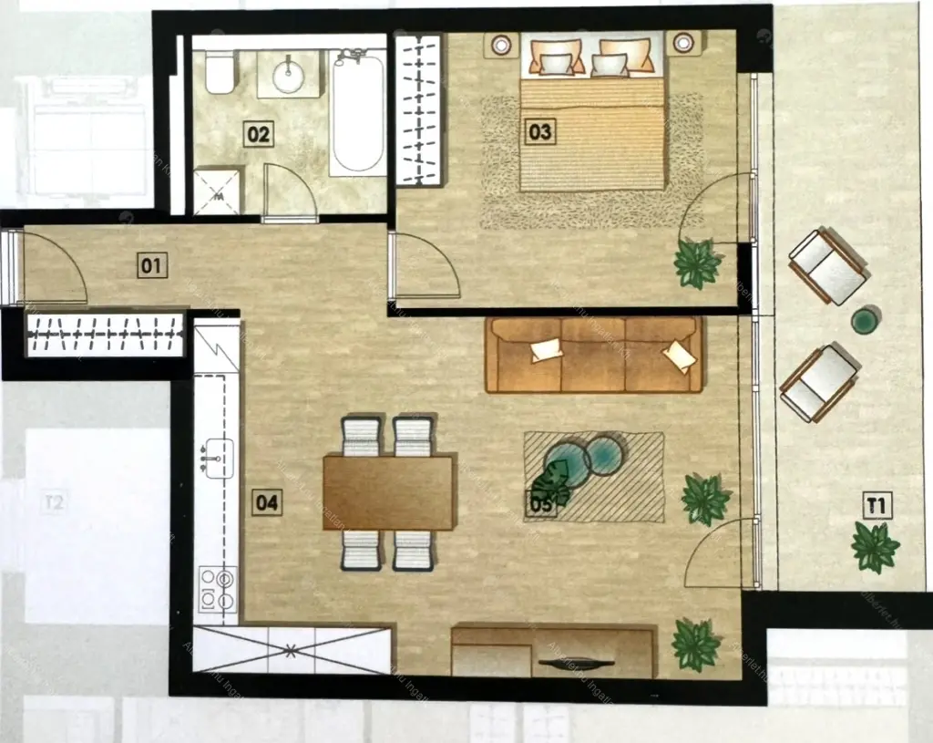 Kiadó albérlet 345000 Ft/hó áron: Budapest, XVII. kerület  Forrásmajori utca. Mérete: 60 nm, 2 szobás | Alberlet.hu - 6692834